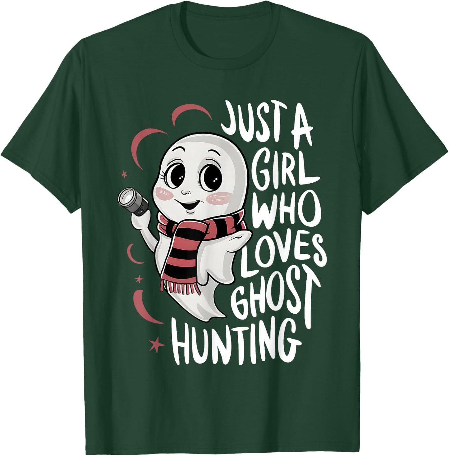 Just a Girl Who Loves Ghost Hunting Funny Ghost Hunter Women T-Shirt - T-Shirt | Forest