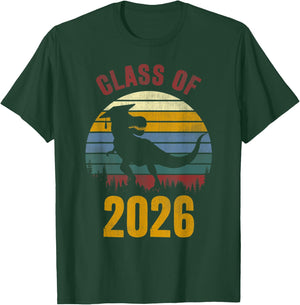 Dinosaur Class Of 2026 First Day 7th Grade Boys Kids Gift T-Shirt - T-Shirt | Forest