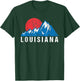 Retro Vintage Louisiana USA Mountains T-Shirt - T-Shirt | Forest