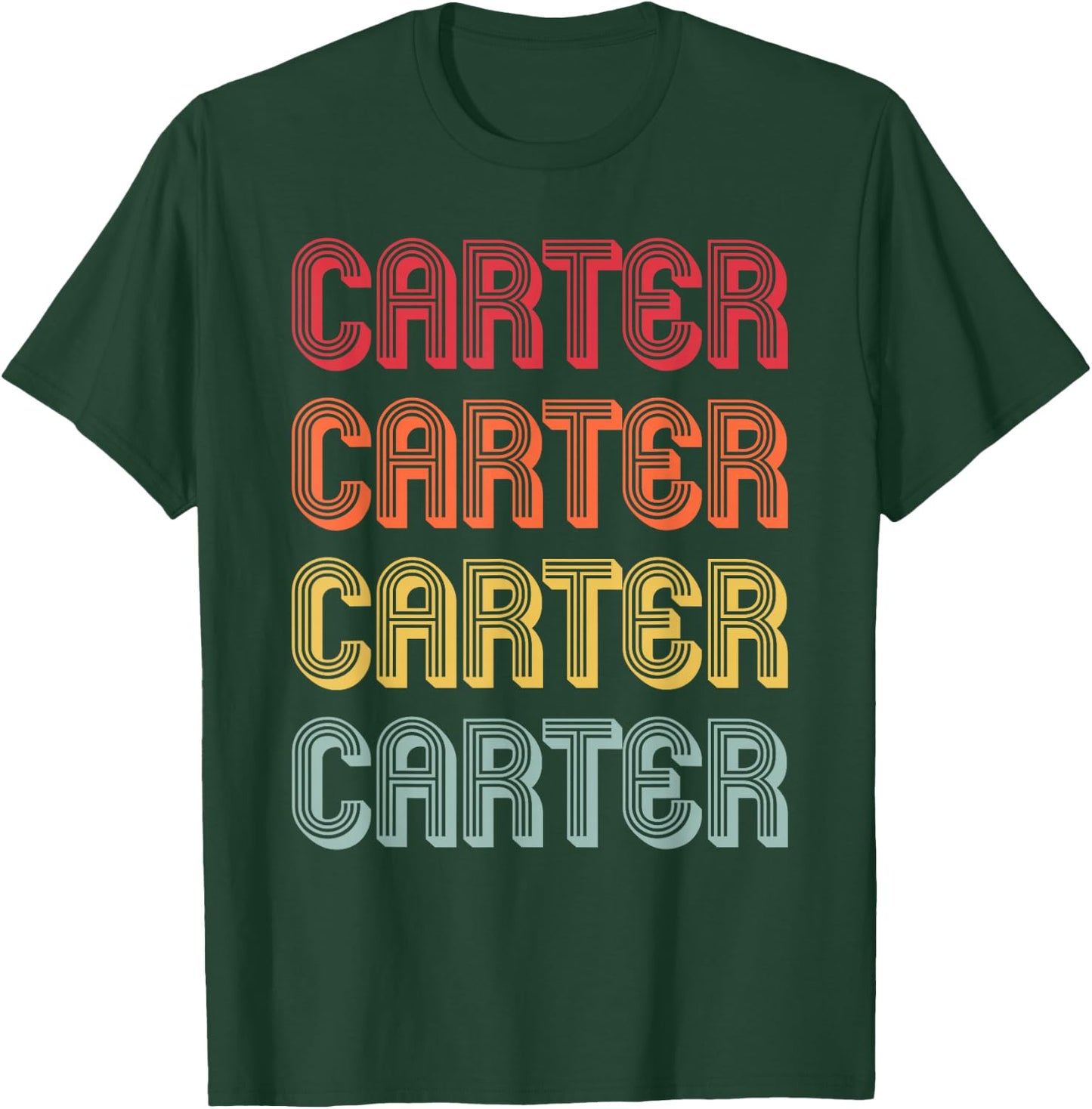 CARTER Gift Name Personalized Funny Retro Vintage Birthday T-Shirt - T-Shirt | Forest
