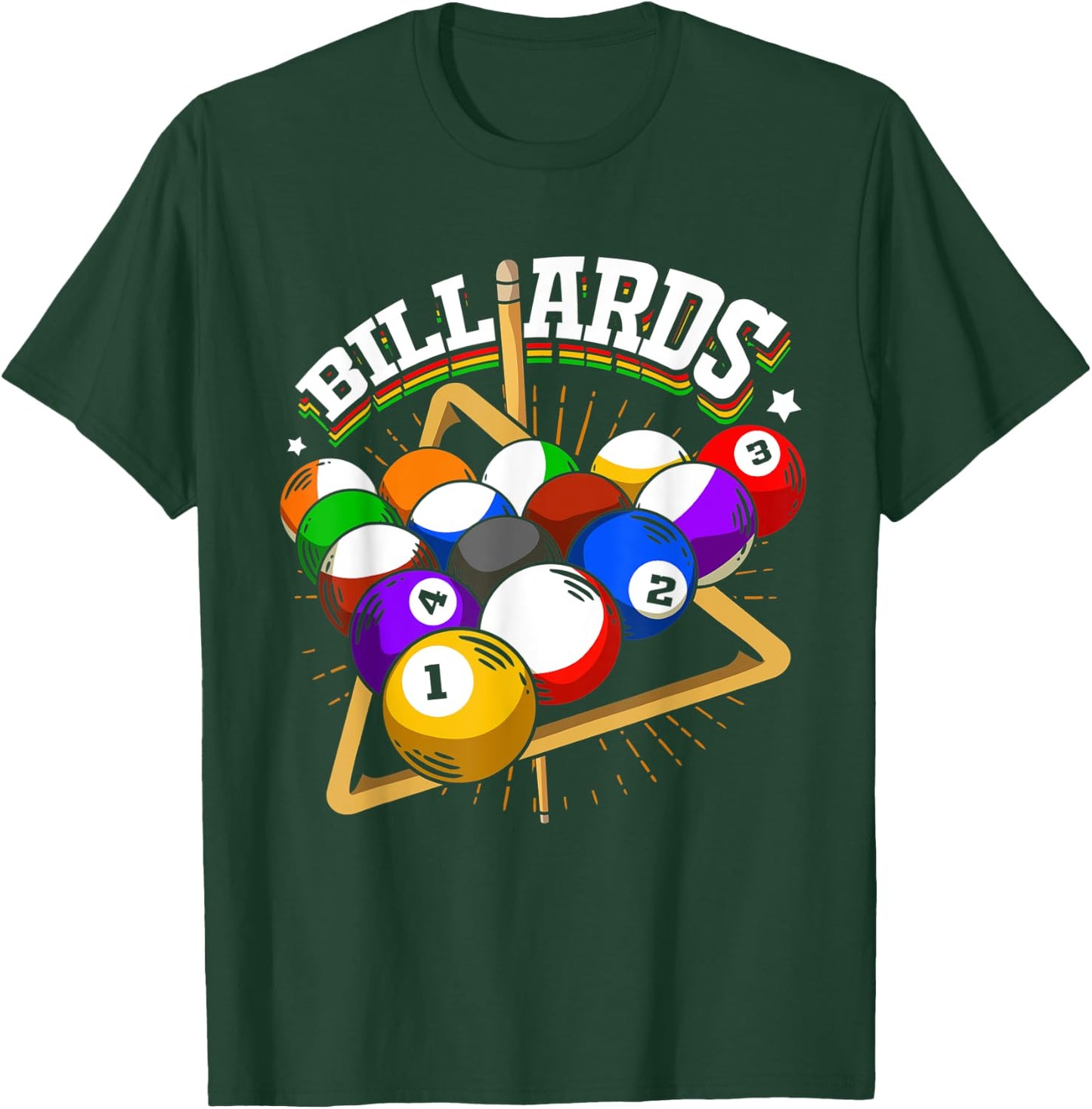 Funny Billiards design for 8-Balls and Pool Player T-Shirt - T-Shirt | Forest