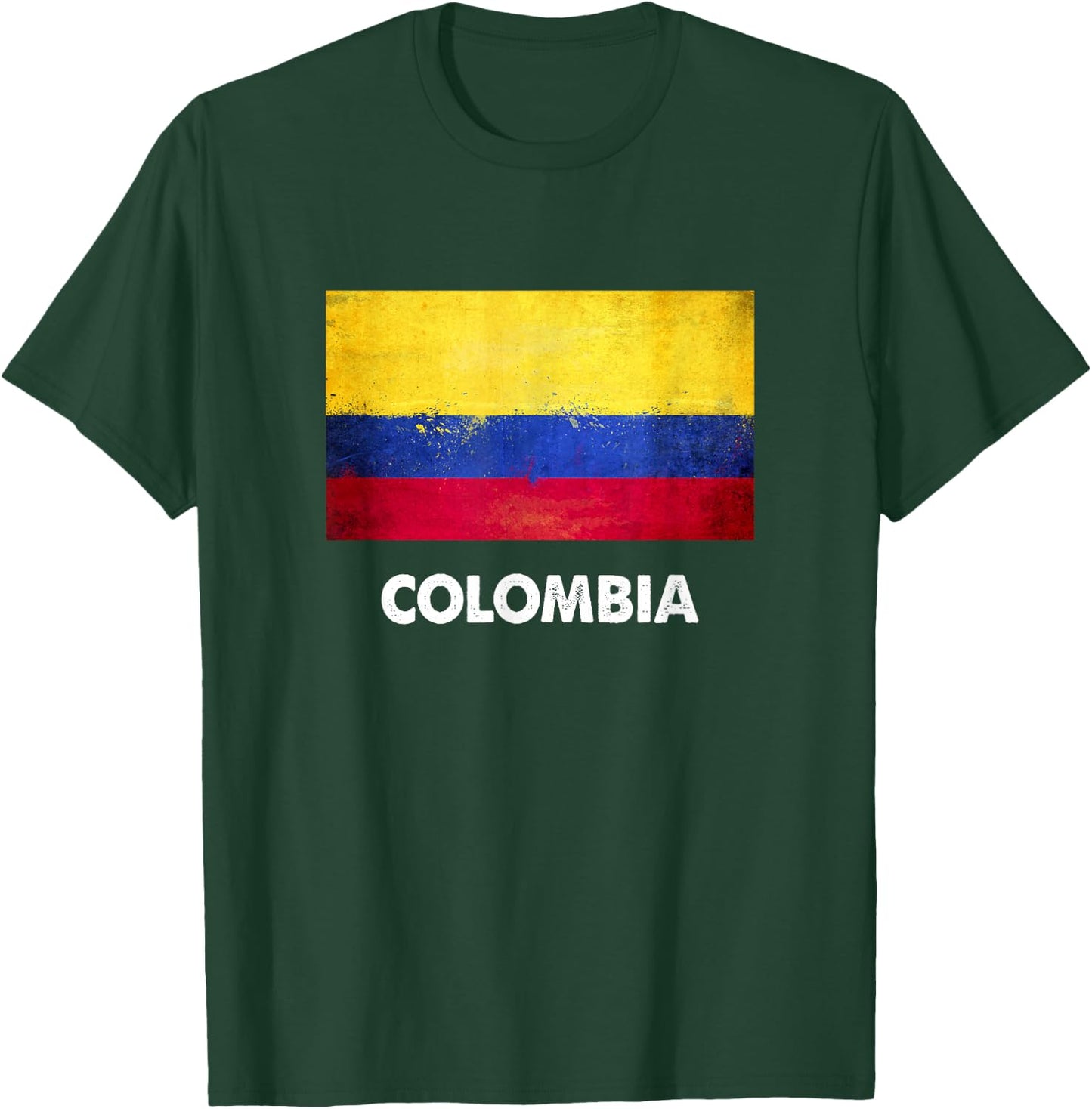 Colombia Flag Shirt | Colombian T-Shirt - T-Shirt | Forest