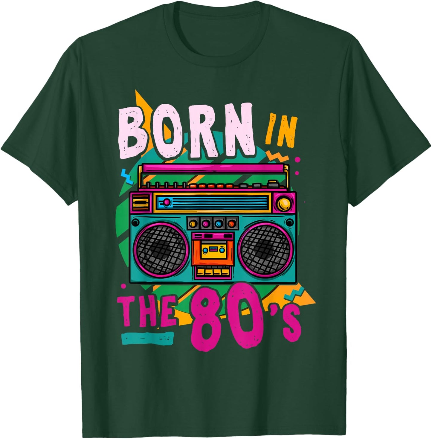 1980 80s 80s Birthday Retro T-Shirt - T-Shirt | Forest