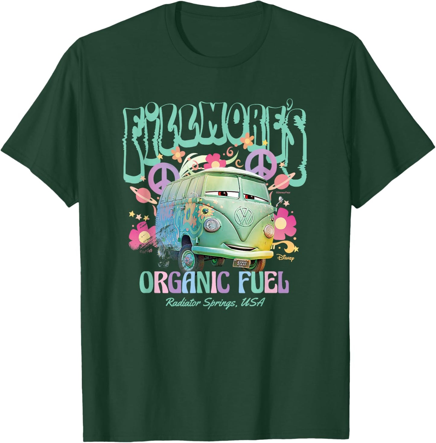 Cars Fillmores Organic Fuel T-Shirt - T-Shirt | Forest