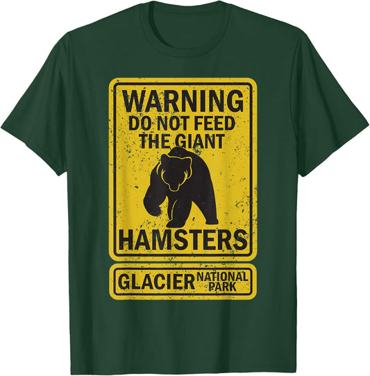 Funny Glacier National Park Grizzly Brown Bear Souvenir Gift T-Shirt - T-Shirt | Forest