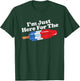 I'm Just Here for The Popsicle Funny Bomb Retro 80s Pop Gift T-Shirt - T-Shirt | Forest