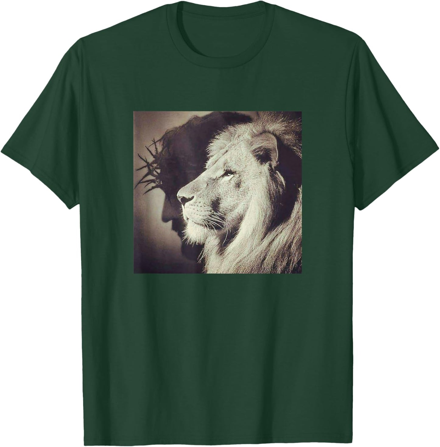 Jesus Lion of Judah Christian Gift T-Shirt - T-Shirt | Forest