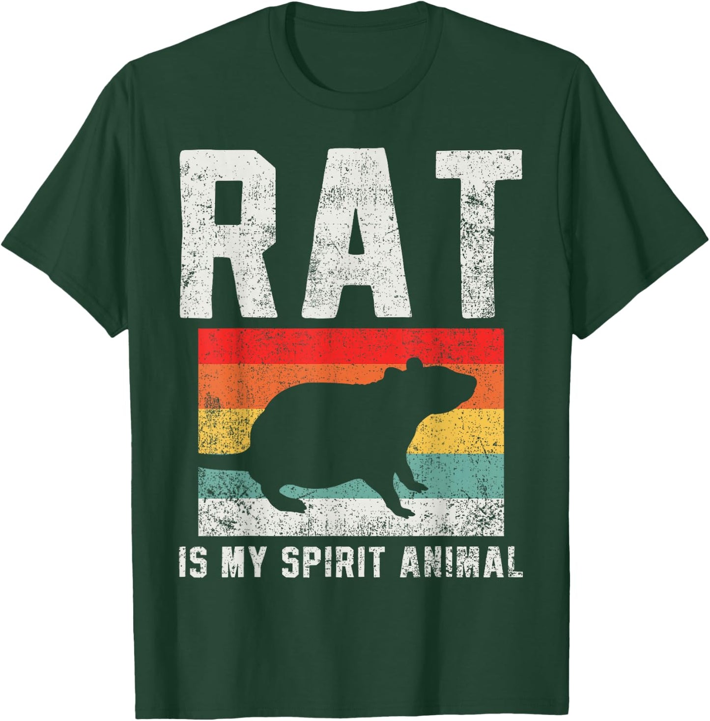 Rat Retro Vintage T-Shirt - T-Shirt | Forest