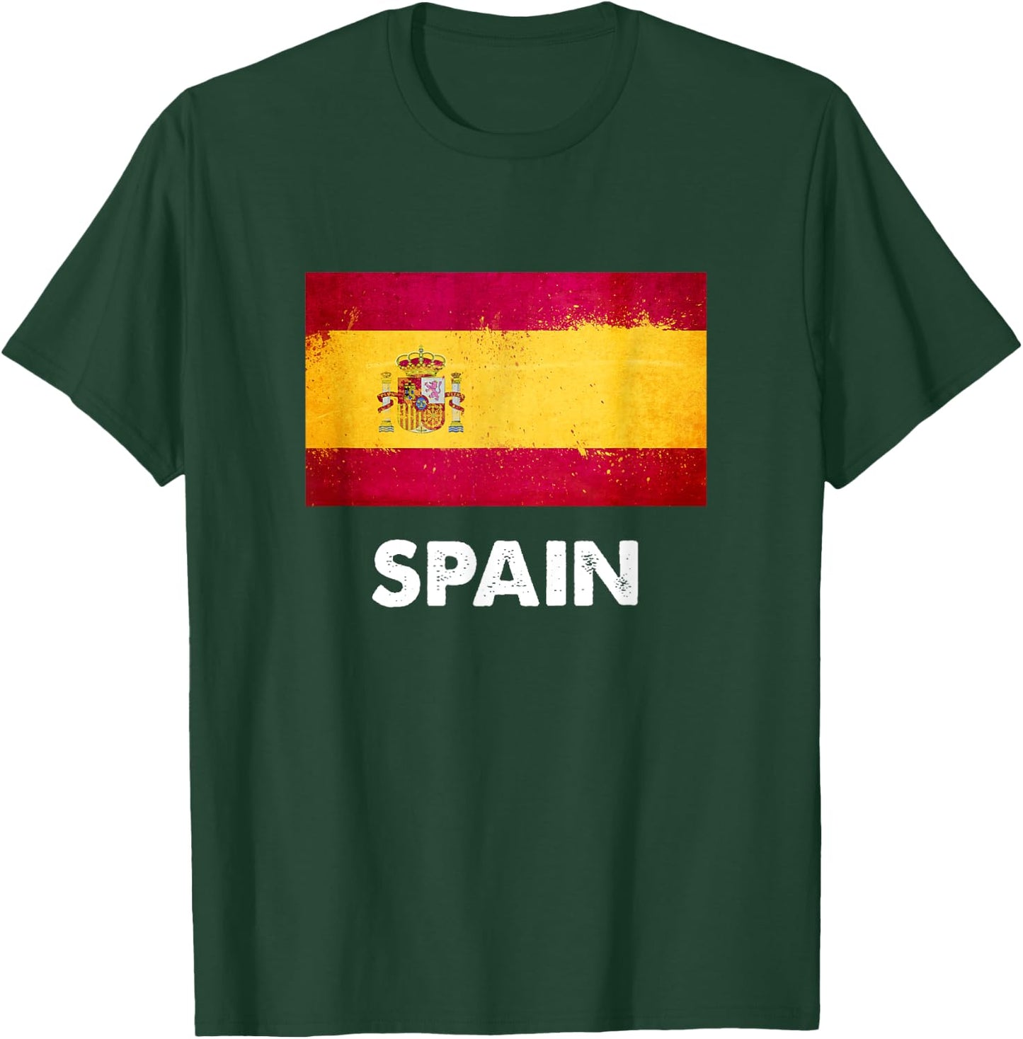 Spain Flag Jersey | Spaniard T-Shirt - T-Shirt | Forest