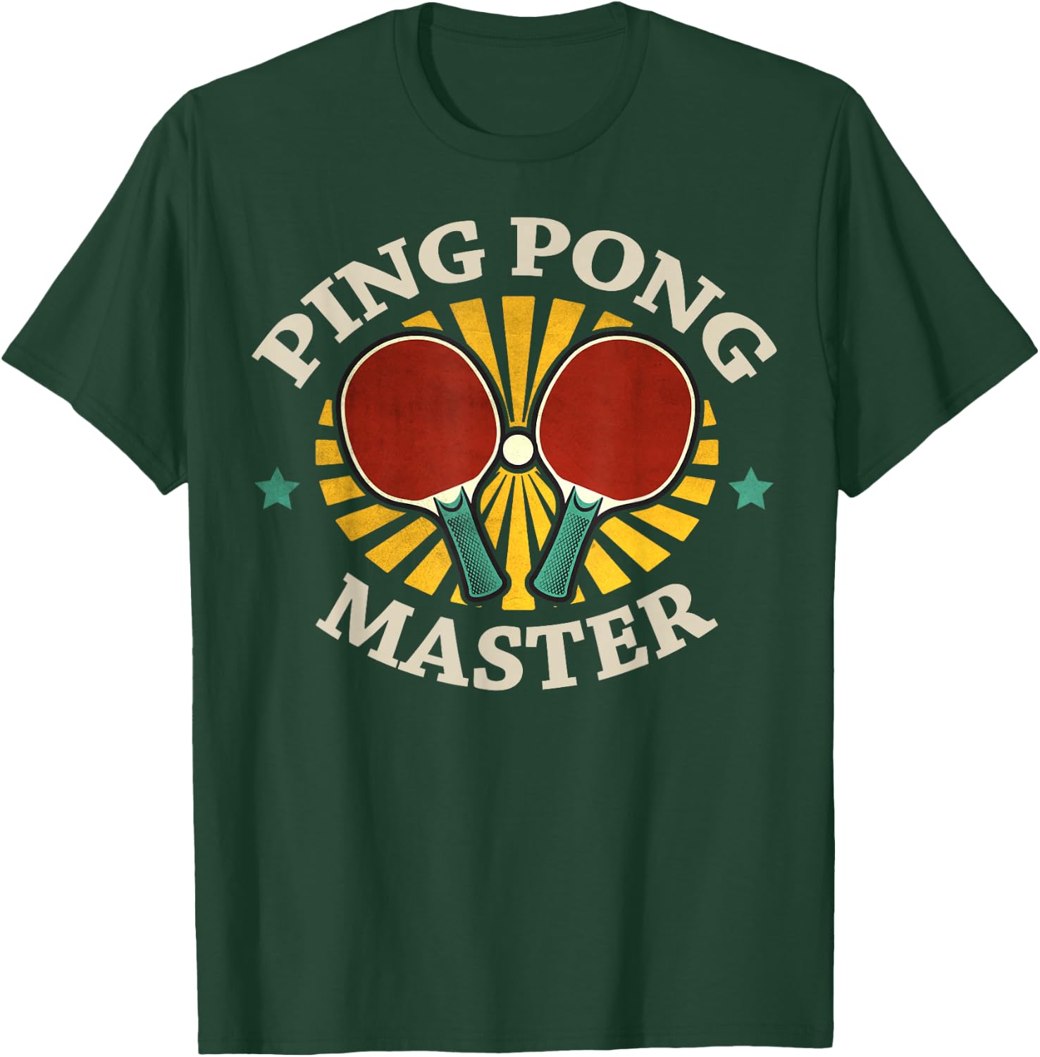 Funny Ping Pong Master Gift Men Women Table Tennis Players T-Shirt - T-Shirt | Forest