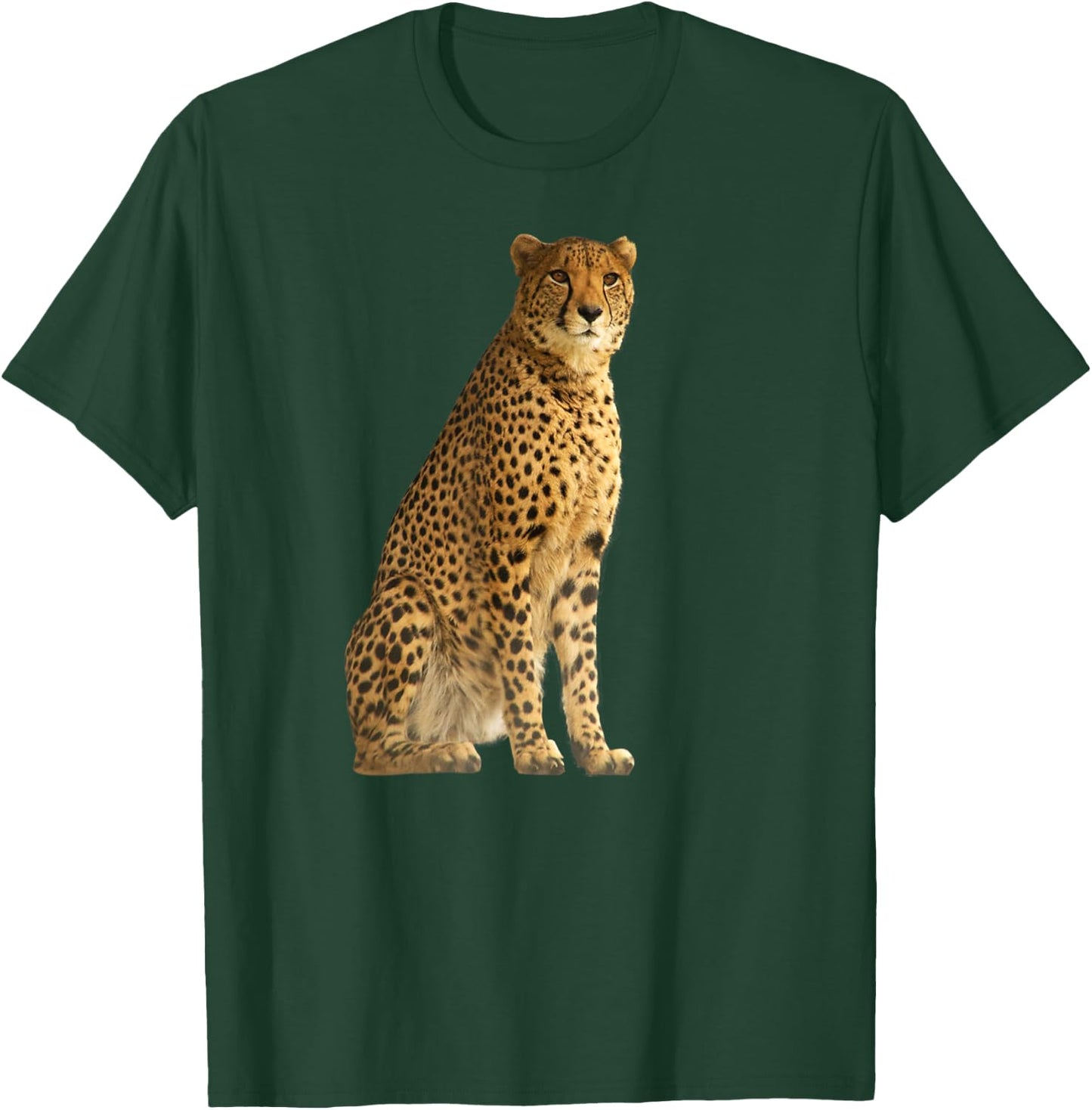 Cheetah Predatory Cat Africa Cat Wild Illustration Women Kids T-Shirt - T-Shirt | Forest
