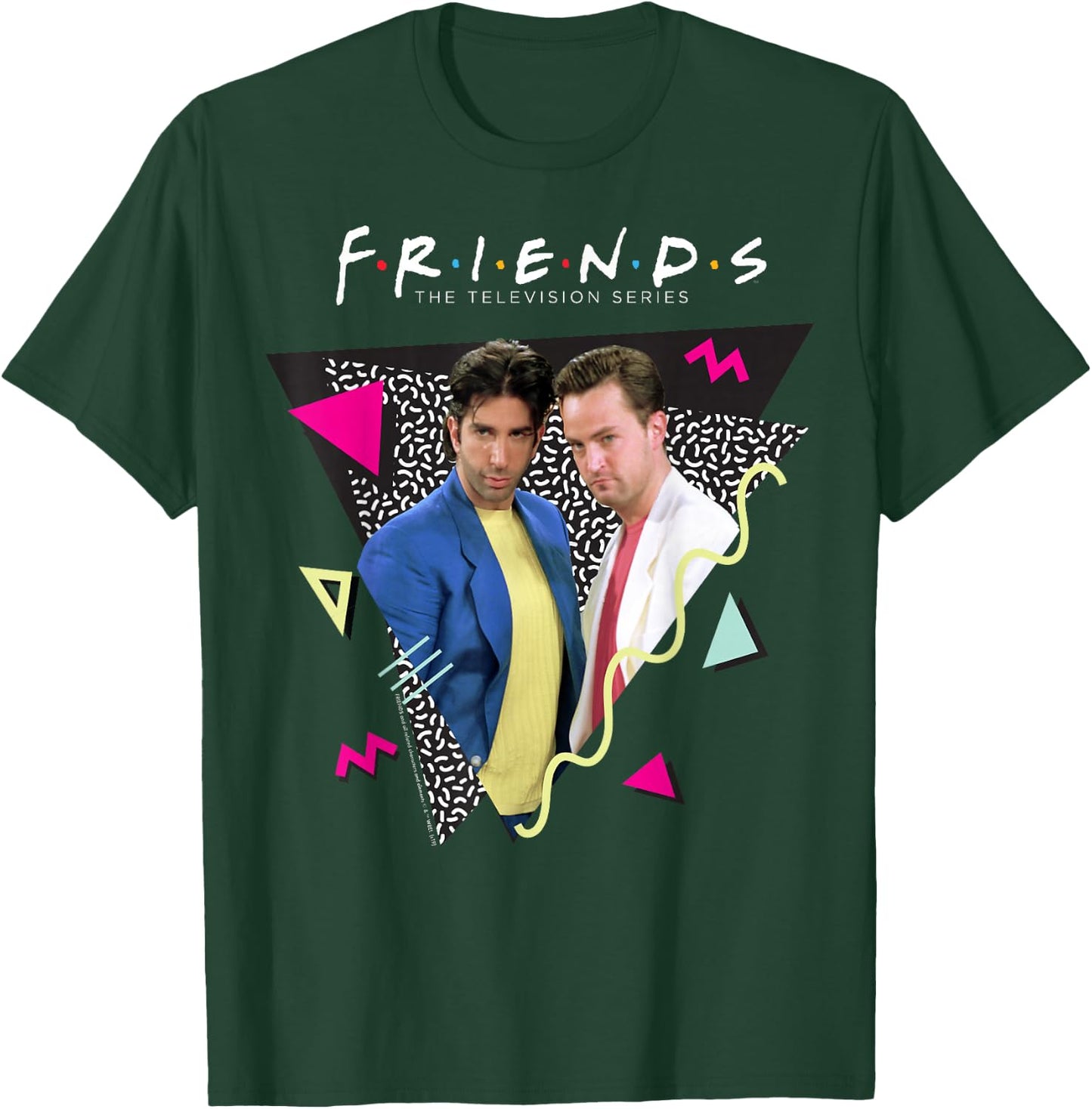 Friends Chandler & Ross Retro T-Shirt - T-Shirt | Forest
