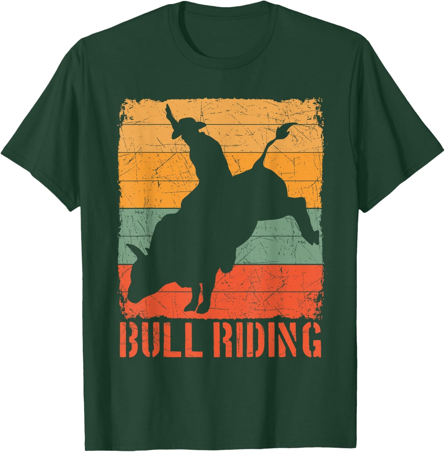 Bull Rider Riding Cowboy Cowgirl Rodeo Buck Off Sport Gift T-Shirt - T-Shirt | Forest