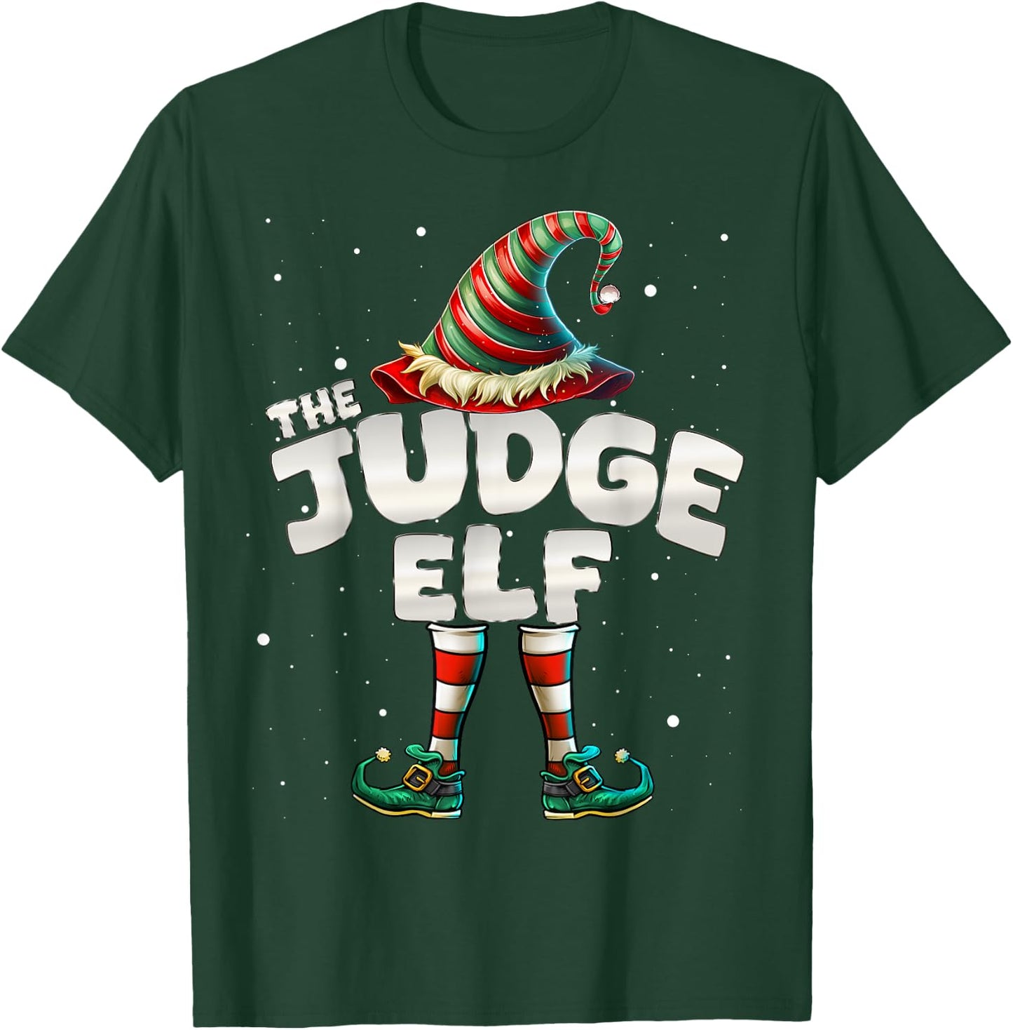 I'm The Judge Elf Family Matching Group Christmas T-Shirt - T-Shirt | Forest