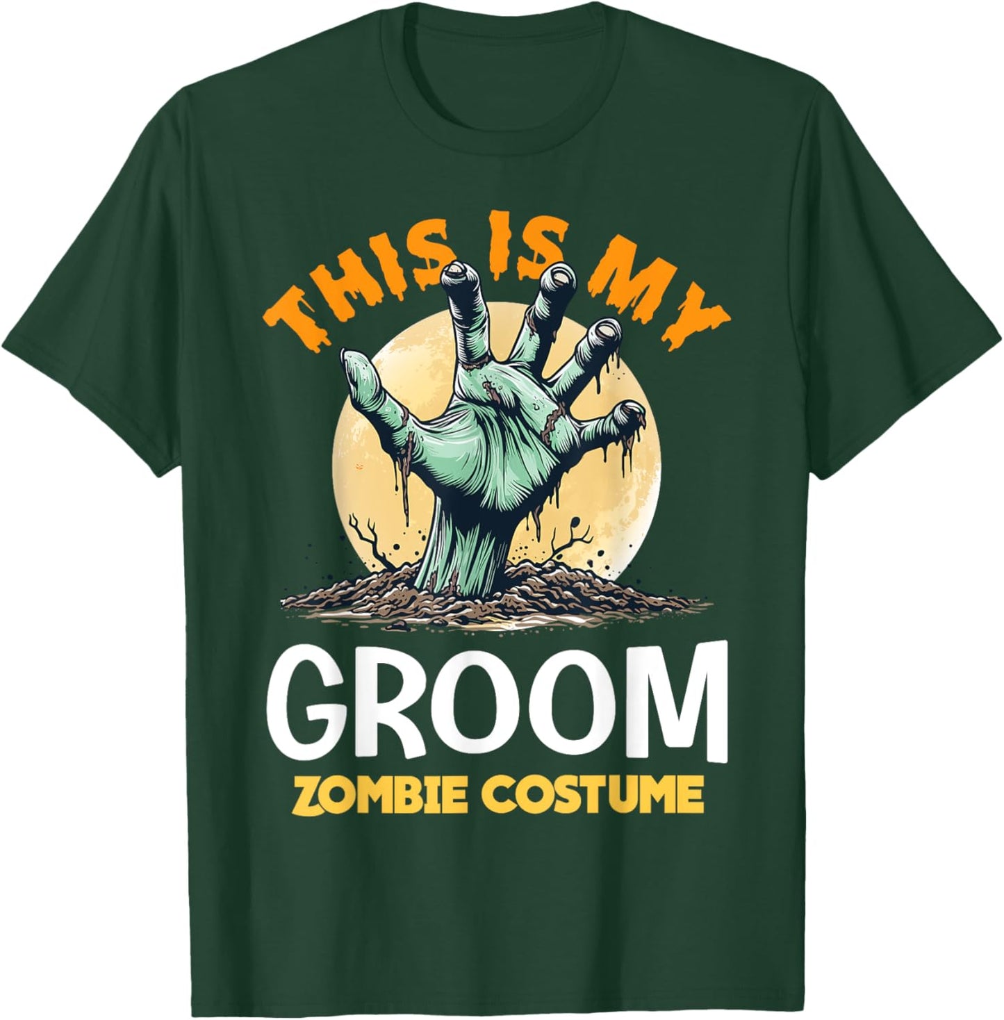 Groom Halloween Zombie Matching Costume T-Shirt - T-Shirt | Forest