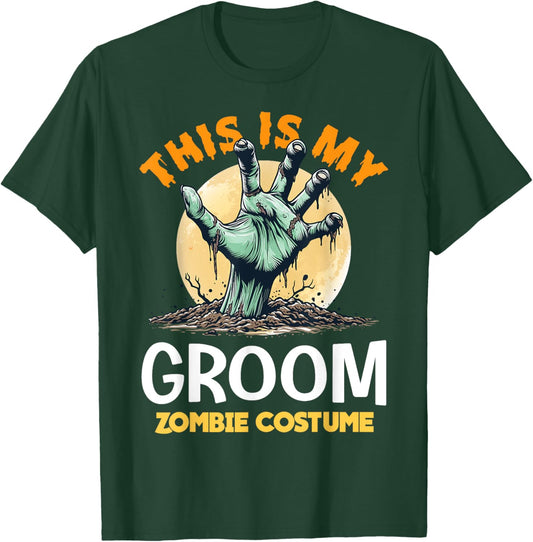Groom Halloween Zombie Matching Costume T-Shirt - T-Shirt | Forest