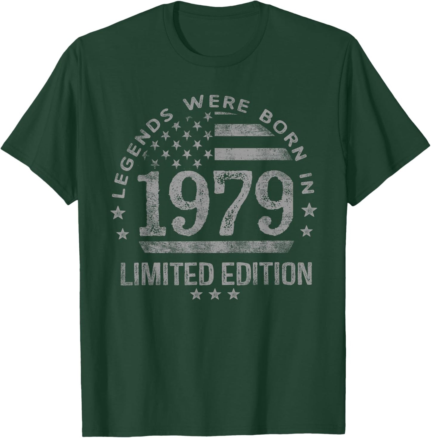 Legends were Born in 1979 USA Flag T-Shirt - T-Shirt | Forest