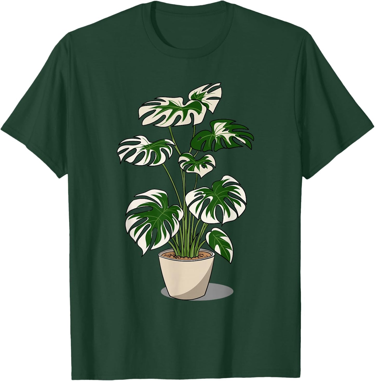 Variegated Monstera Deliciosa Variegata Plant T-Shirt - T-Shirt | Forest