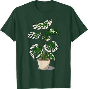 Variegated Monstera Deliciosa Variegata Plant T-Shirt - T-Shirt | Forest