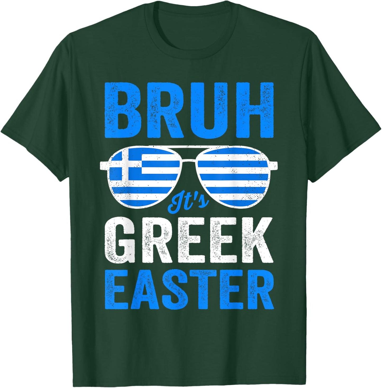 Bruh It's Greek Easter Funny Retro Greek Easter Boys Toddler T-Shirt - T-Shirt | Forest