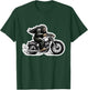 Funny Bigfoot Sasquatch Riding Motorcycle Bike Biker T-Shirt - T-Shirt | Forest