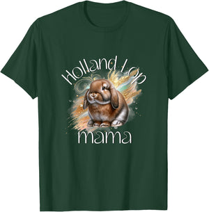 Holland Lop Mama Bunny Rabbit T-Shirt - T-Shirt | Forest