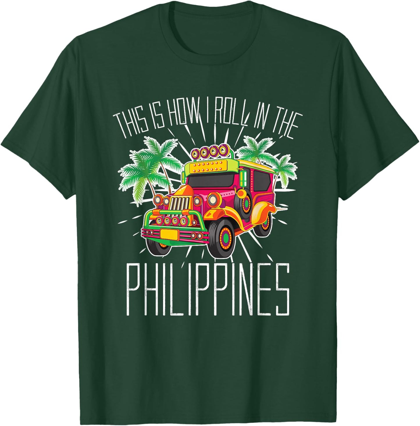 Summer Car Holiday Manila Asia Philippines T-Shirt - T-Shirt | Forest