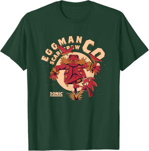 Sonic The Hedgehog Halloween Eggman Scarecrow Co. Vintage T-Shirt - T-Shirt | Forest