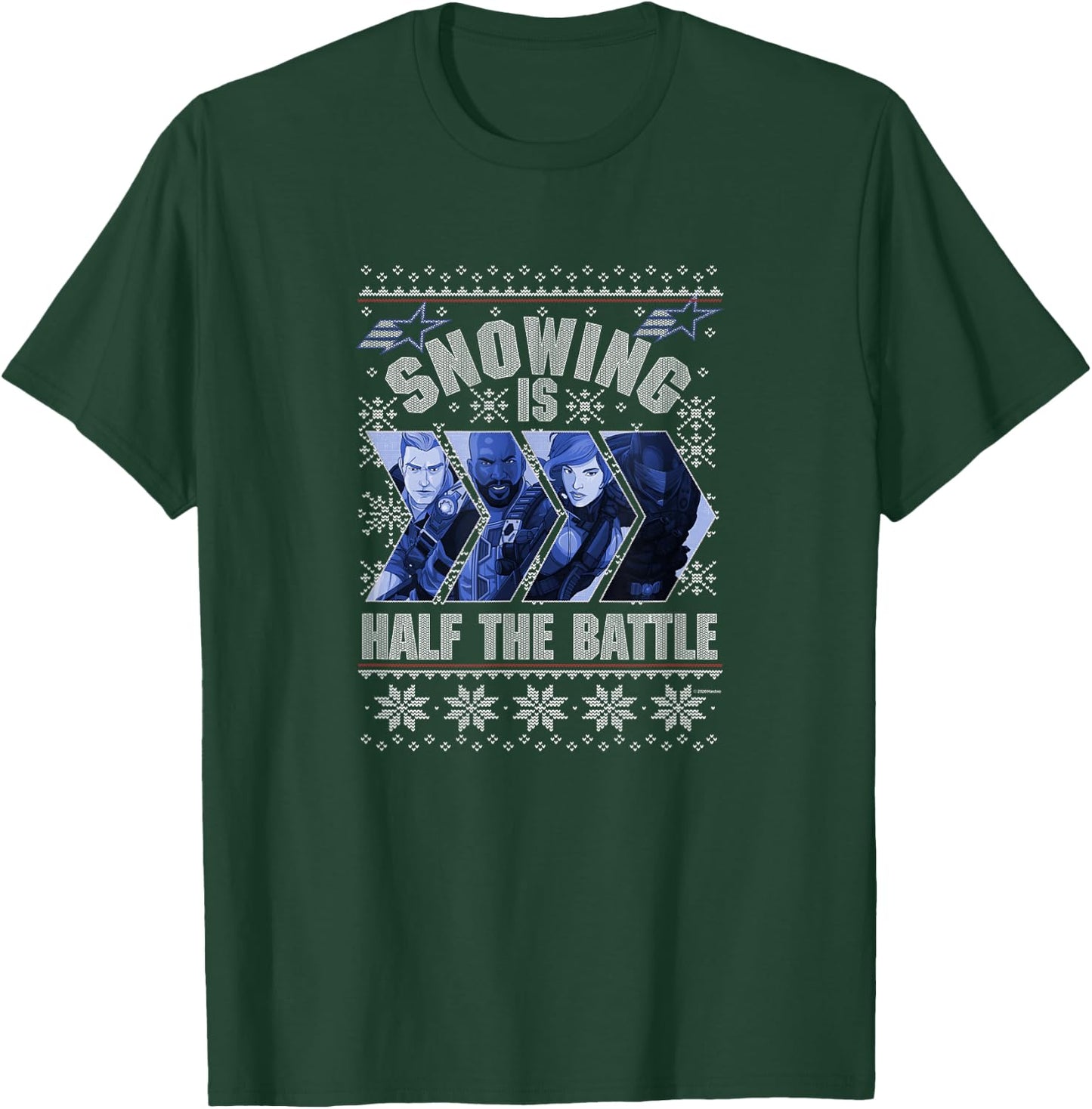 G.I. Joe Christmas Snowing Is Half The Battle Ugly Sweater T-Shirt - T-Shirt | Forest