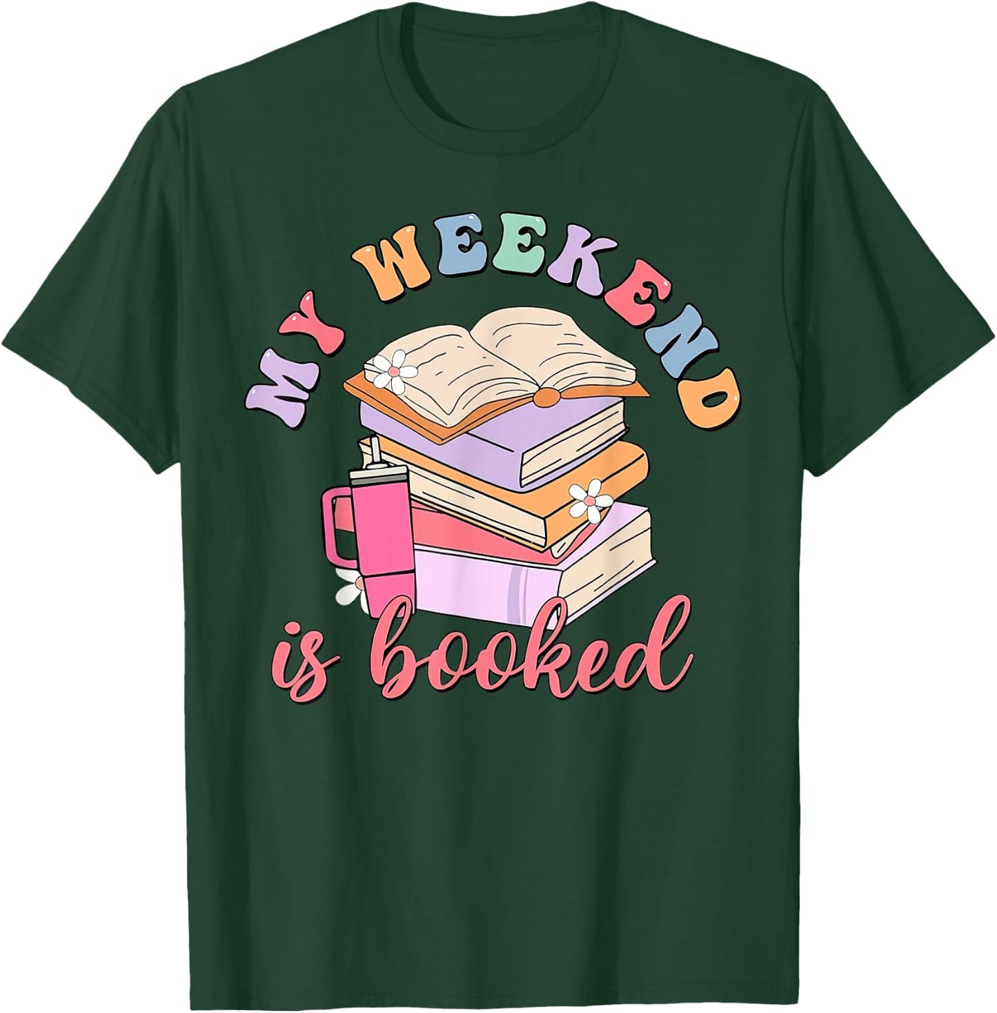 Retro Groovy My Weekend Is Booked T-Shirt - T-Shirt | Forest