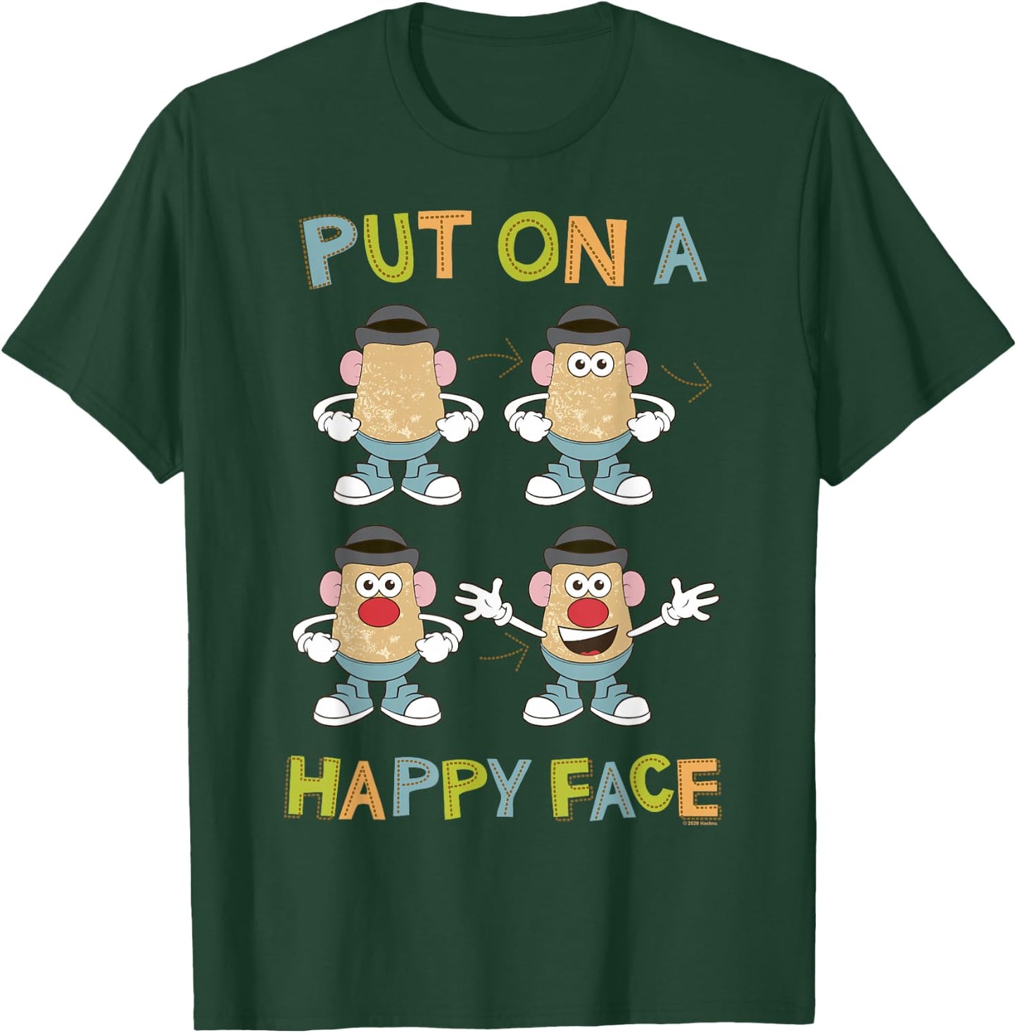 Mr. Potato Head Put On A Happy Face T-Shirt - T-Shirt | Forest
