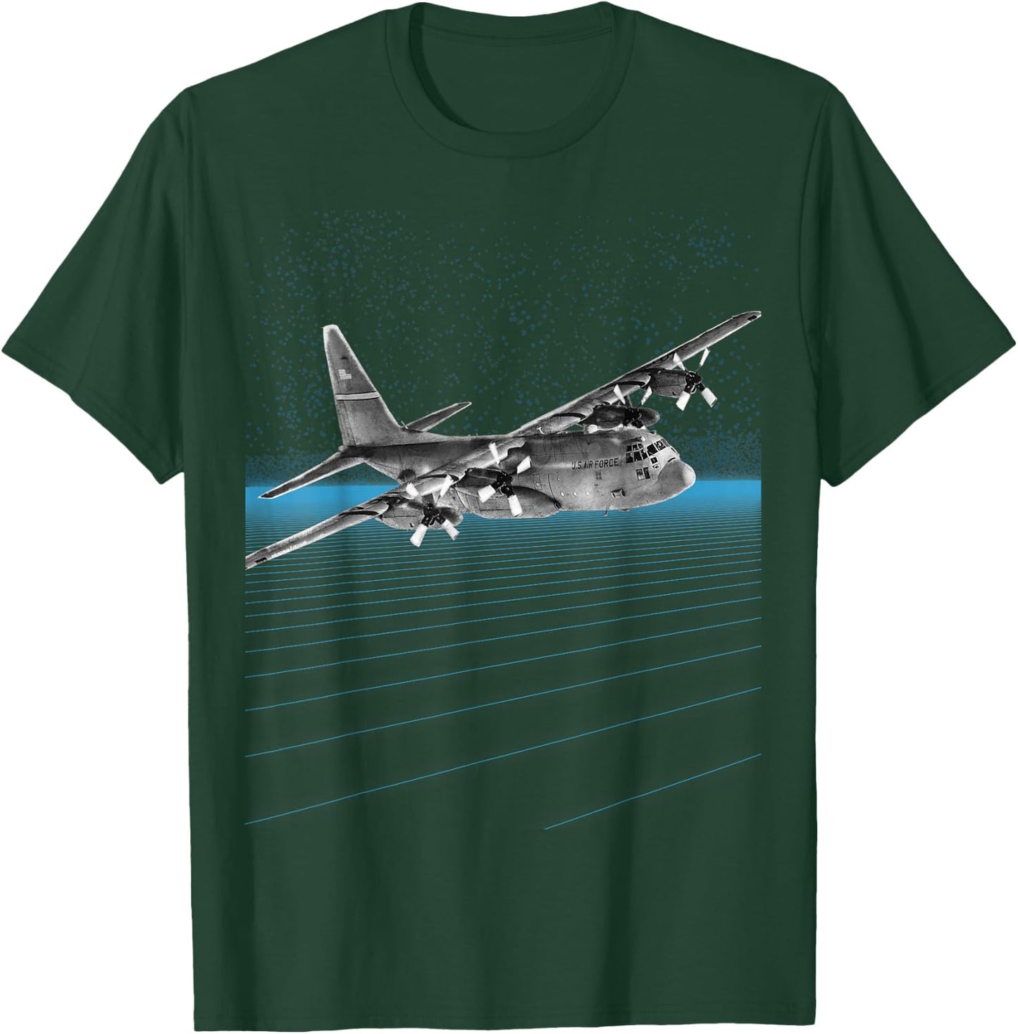 C-130 Hercules - Collectable Military T-Shirt - T-Shirt | Forest