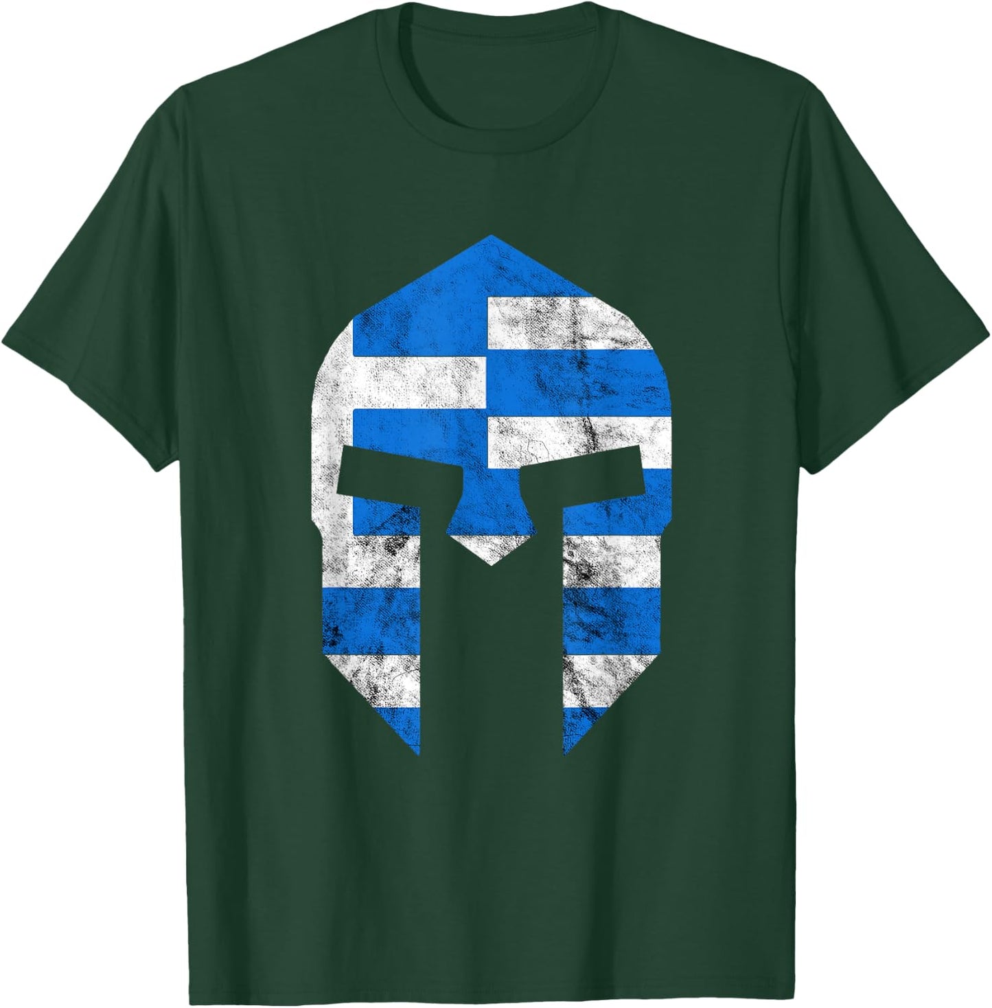Greek Gladiators Spartan Helmet Greece Sparta T-Shirt - T-Shirt | Forest