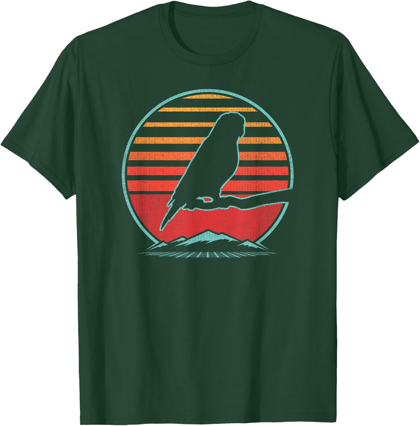 Conure Parrot Retro Vintage 80s Style Birding Gift T-Shirt - T-Shirt | Forest