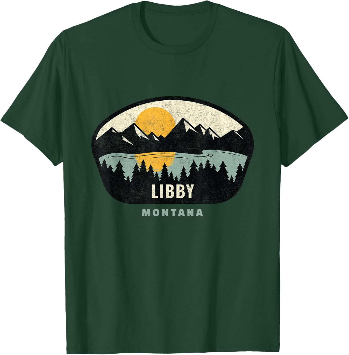 Libby Montana Design, MT Vacation Souuvenir T-Shirt - T-Shirt | Forest