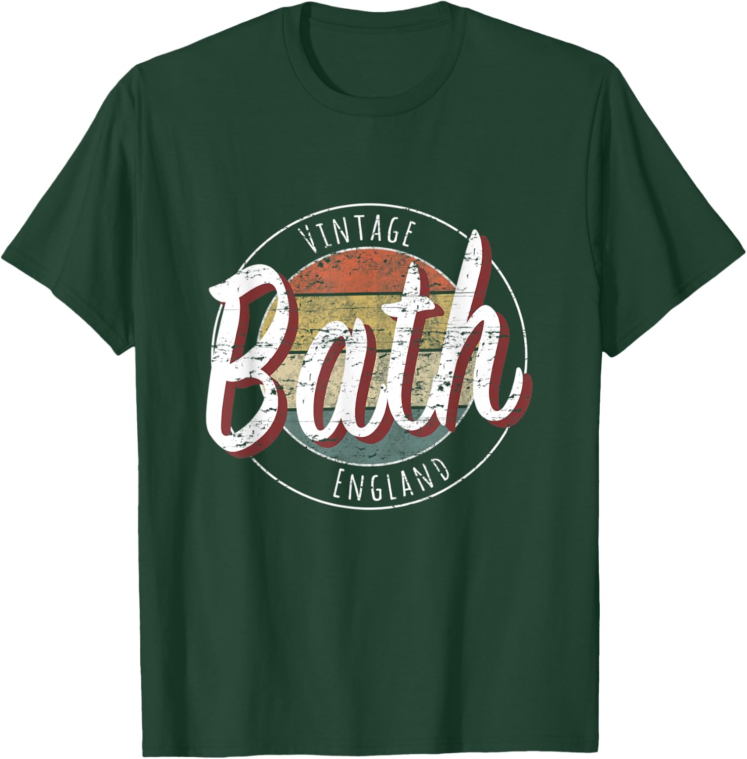 Vintage Bath England T-Shirt - T-Shirt | Forest