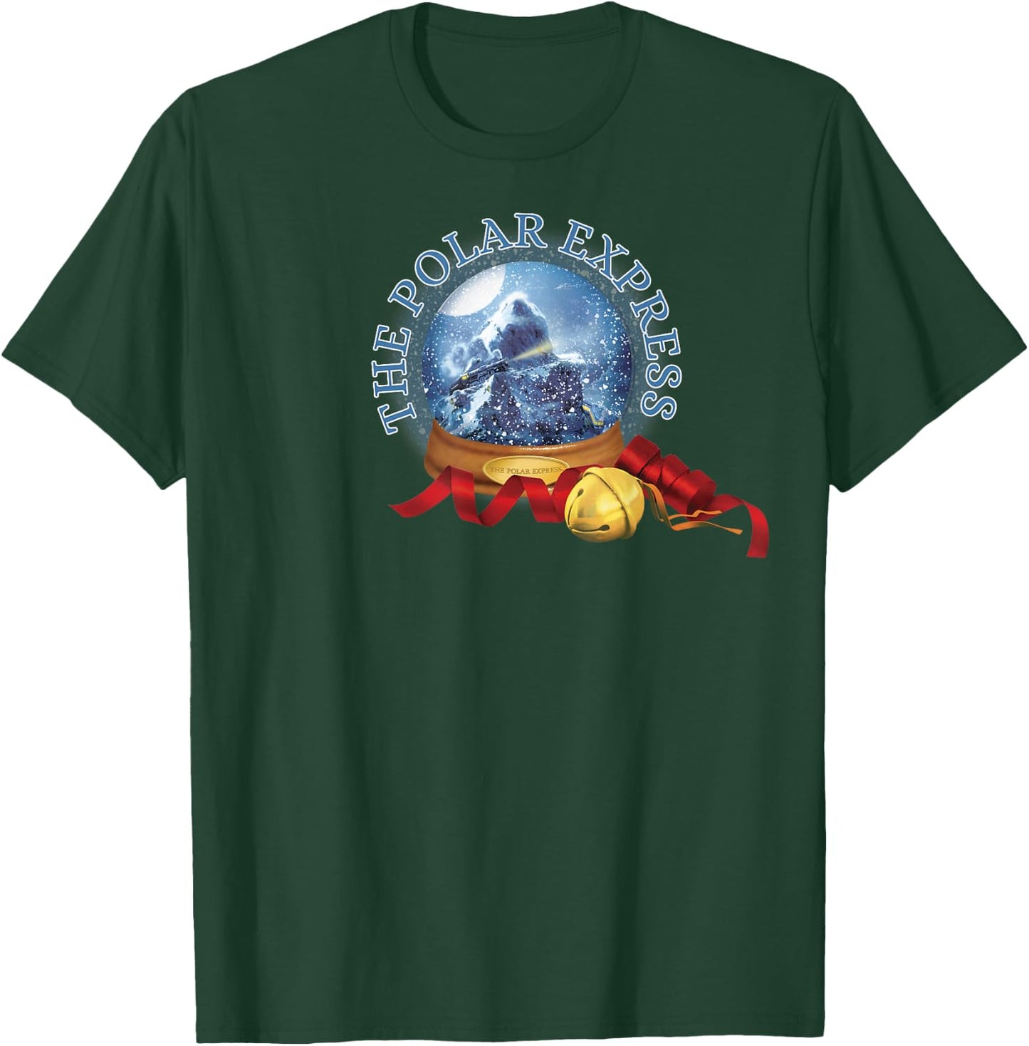 Polar Express Snow Globe & Bell Logo T-Shirt - T-Shirt | Forest
