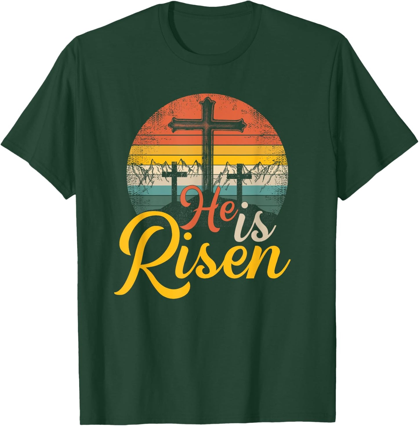 He Is Risen - Christian Easter Jesus T-Shirt - T-Shirt | Forest