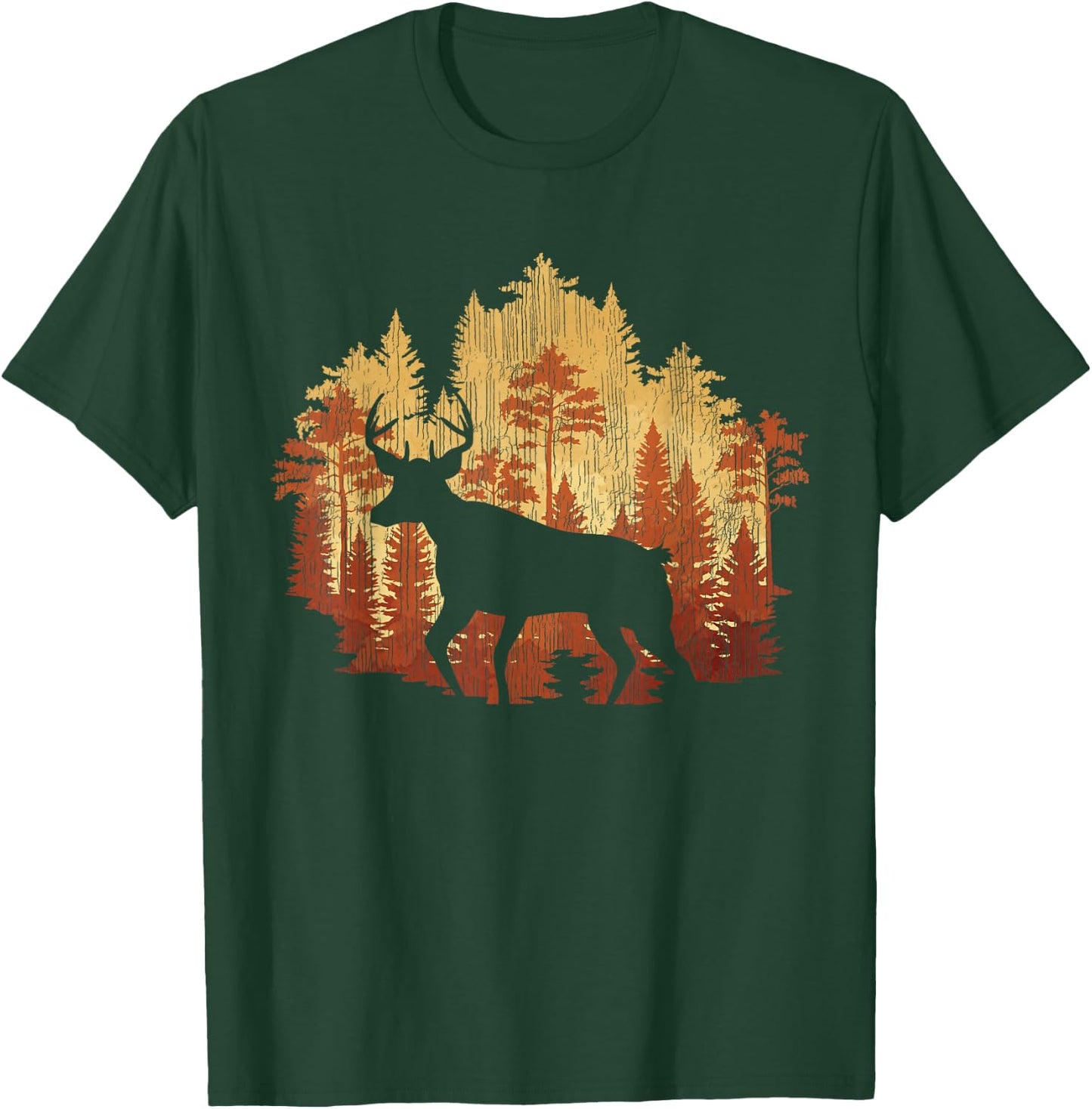 Nature Trees Wildlife Forest Animal Lover Outdoor Deer T-Shirt - T-Shirt | Forest