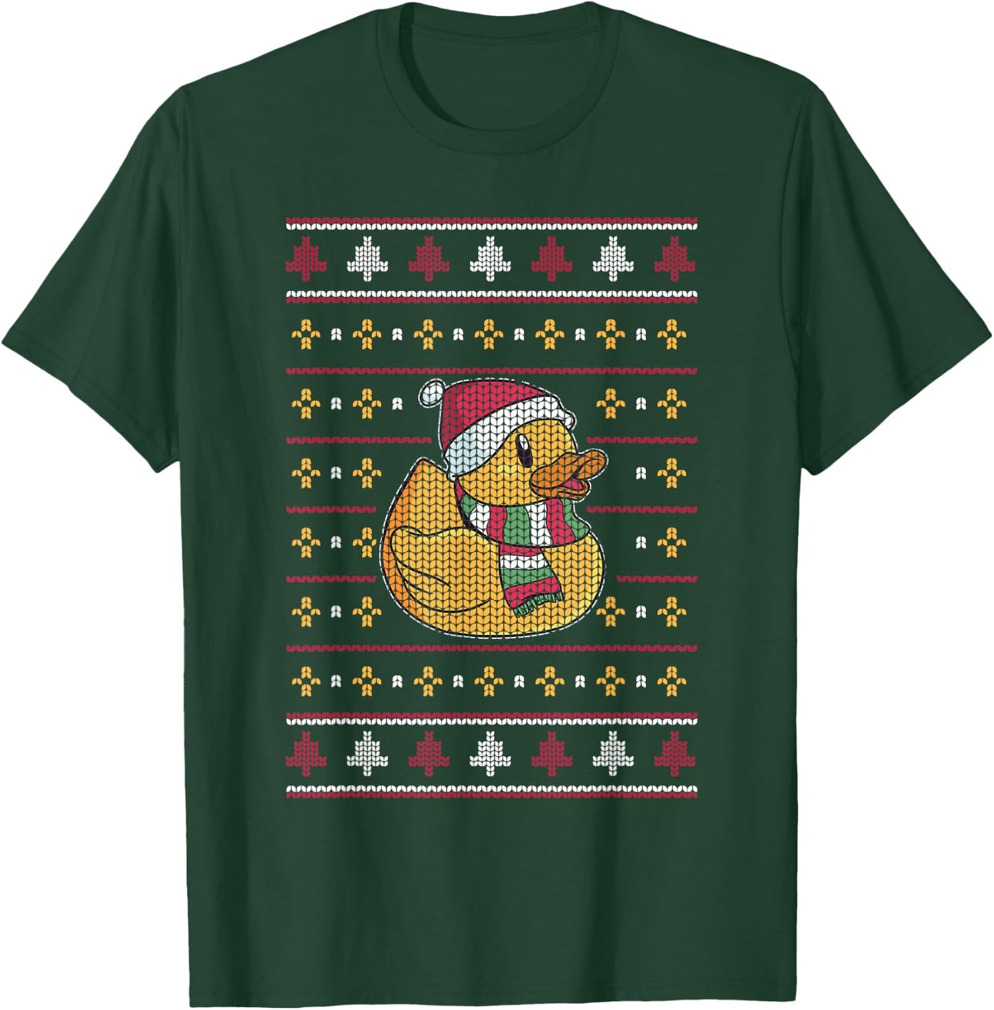 Cute Rubber Duckie Duck Christmas Santa Clause T-Shirt - T-Shirt | Forest