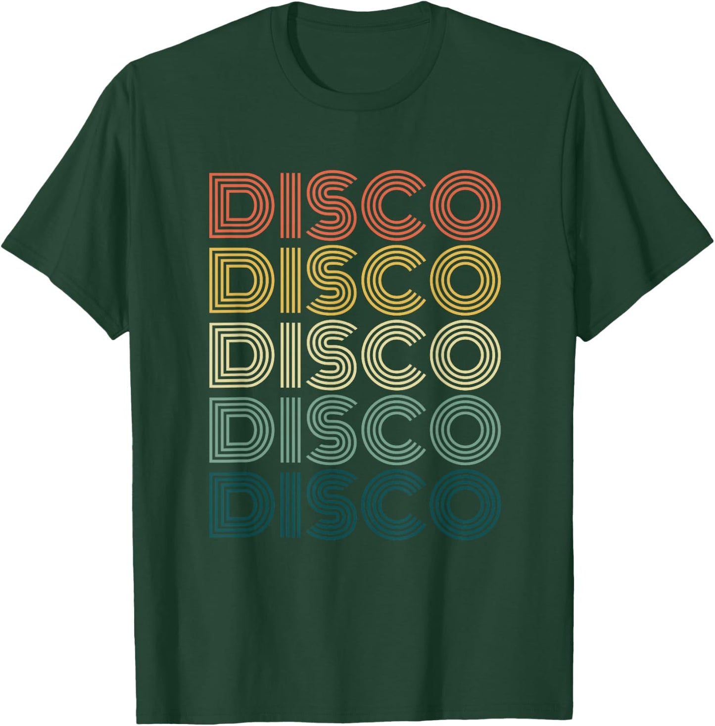 Disco Themed Funky Vintage 70s 80s For Dance Parties T-Shirt - T-Shirt | Forest