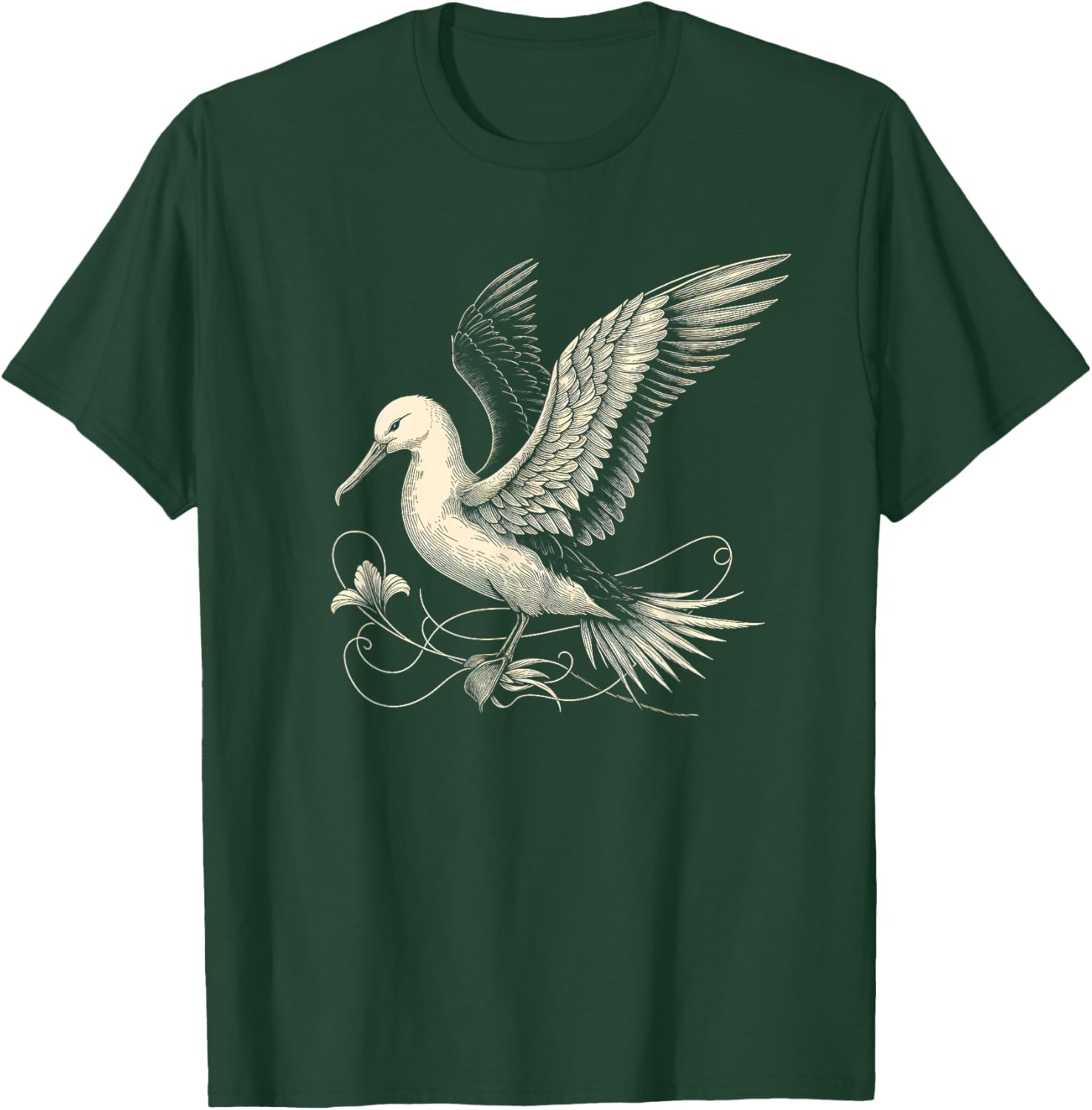 Albatross Graphic Art Design And Men T-Shirt - T-Shirt | Forest