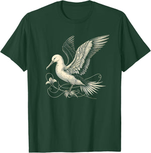 Albatross Graphic Art Design And Men T-Shirt - T-Shirt | Forest
