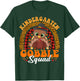 Kindergarten Gobble Squad Funny Turkey Thanksgiving Rainbow T-Shirt - T-Shirt | Forest
