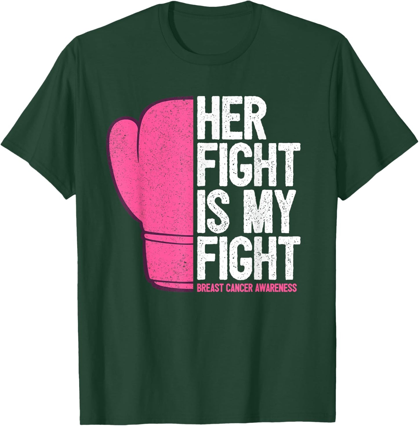 Husband Breast Cancer Wife Support T-Shirt - T-Shirt | Forest
