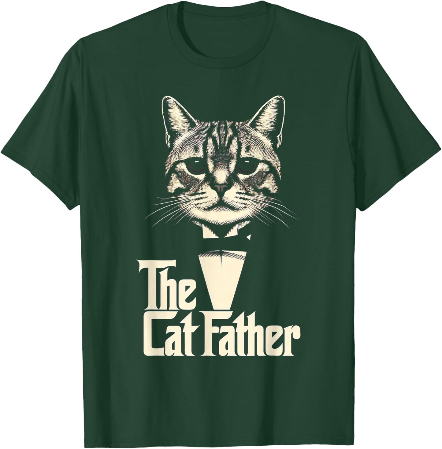 Cat Lover Gifts Funny The CatFather Cat Dad T-Shirt - T-Shirt | Forest