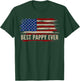 Vintage Best Pappy Ever American Flag Father's Day Gift Women Kids Men T-Shirt - T-Shirt | Forest