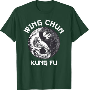 Wing Chun Yin Yang Snake Crane T-Shirt - T-Shirt | Forest