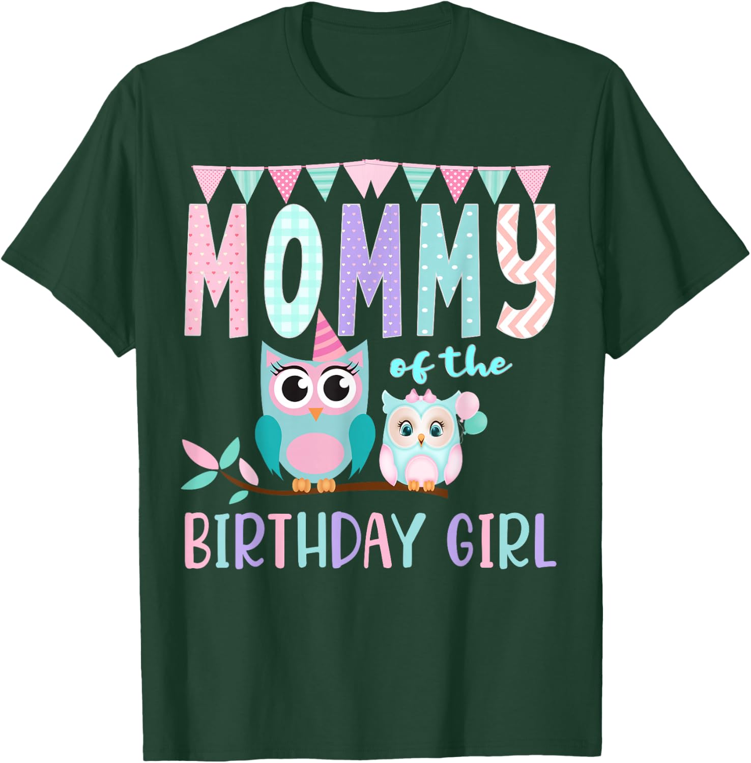 Owl Birthday Party Matching Group T-Shirt - T-Shirt | Forest