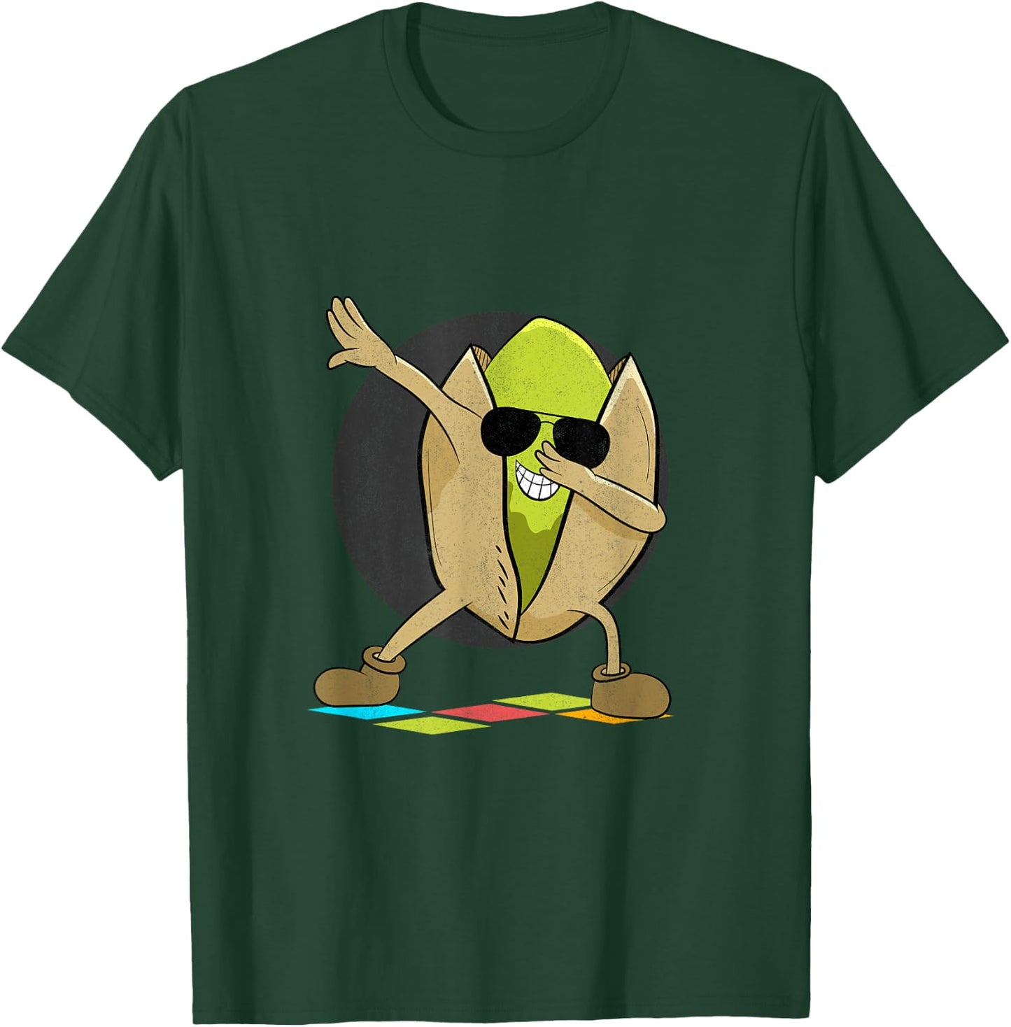 Dabbing Pistachio Day Funny Pistachios T-Shirt - T-Shirt | Forest